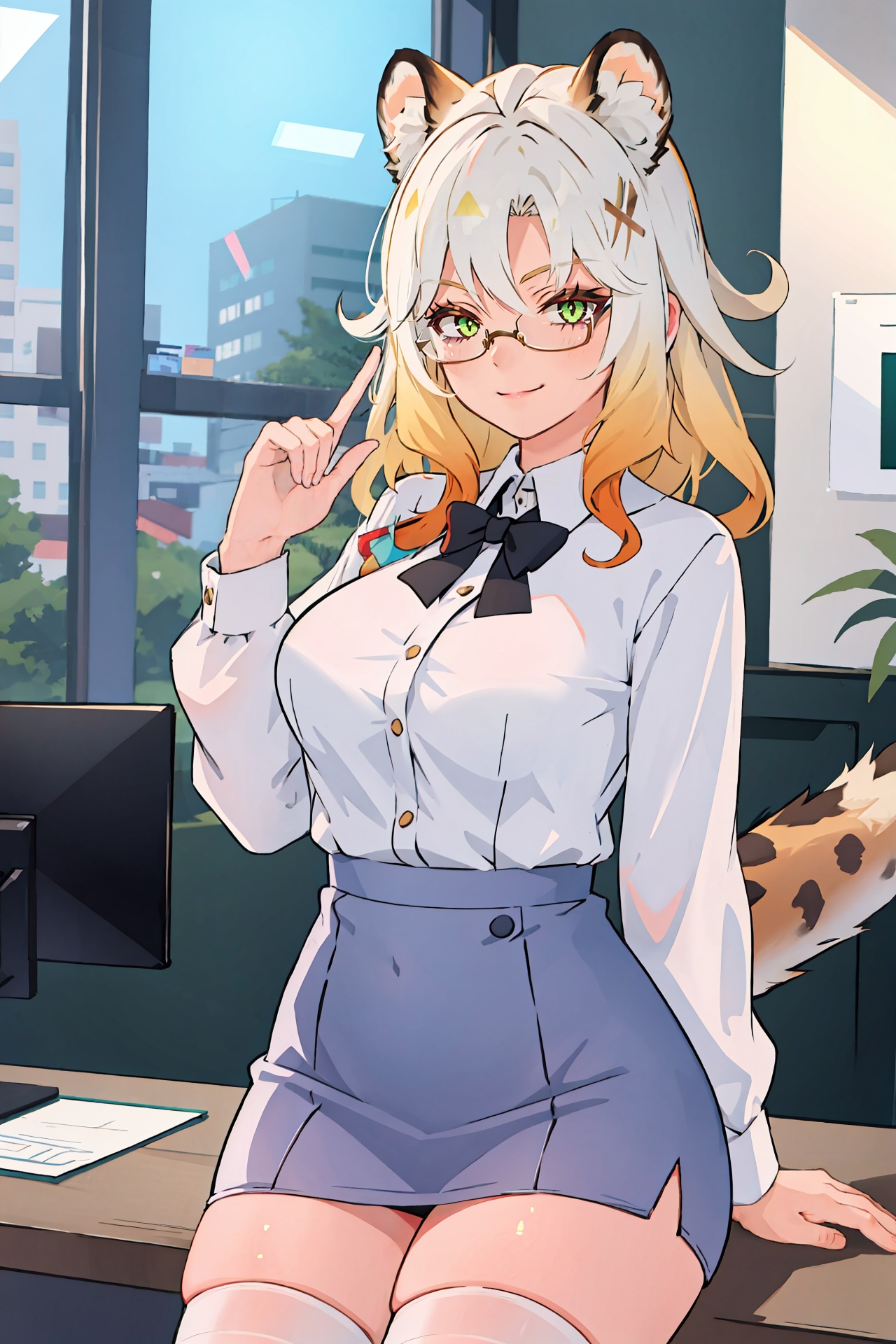 1girl,  xilonen \(genshin impact\),  solo on Tensor.Art