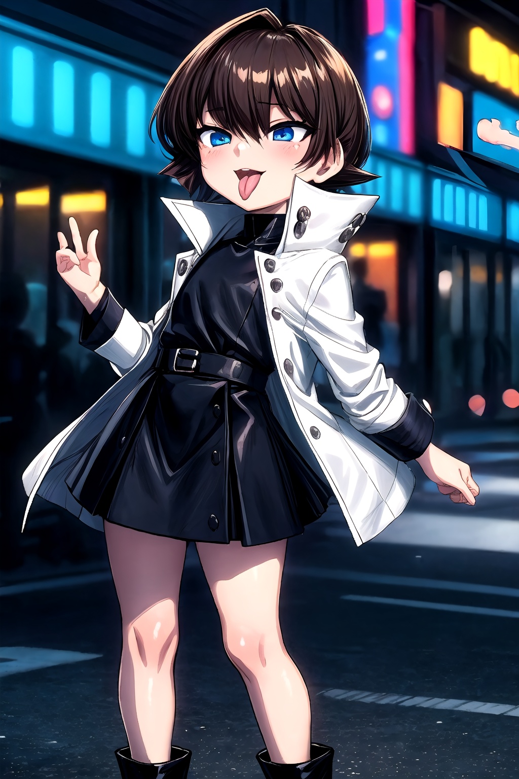 Seto Kaiba,  1girl,  LOLI on Tensor.Art