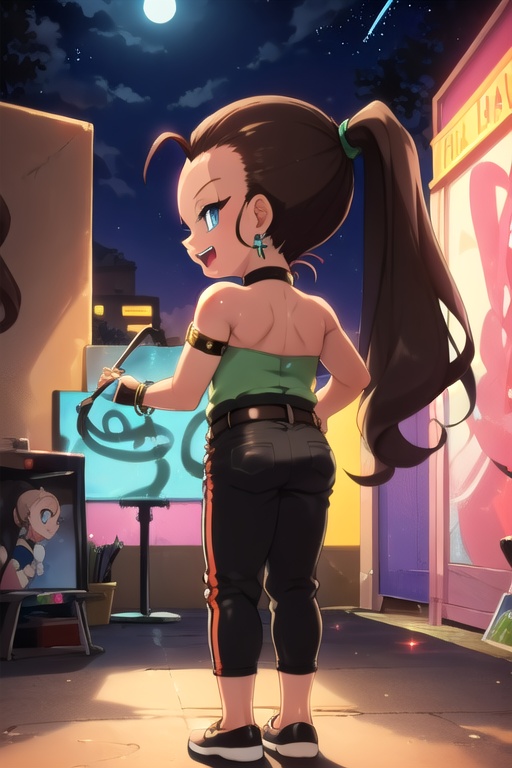 ((tanya_amazona,  dark_skin,  Brown HAIR on Tensor.Art