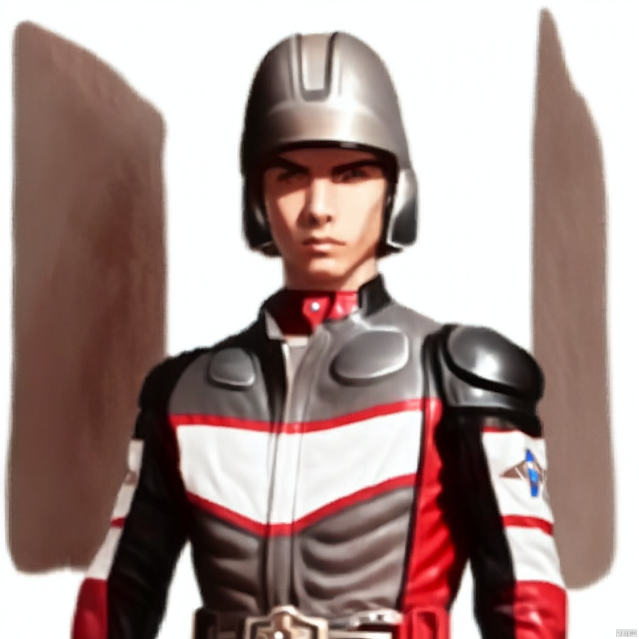 (white background:1.2),looking at viewer,(SOLO:1.4),outline,simple background,upper body, cowboy shot,looking at viewer,,outline,
(((arms at side))), 
collar, choker,belt,boots,emblem,military uniform,logo,pants,armor,uniform,bodysuit,choker,belt pouch, jacket, collar, helmet, gloves, fingerless gloves, belt, logo,, belt, 
