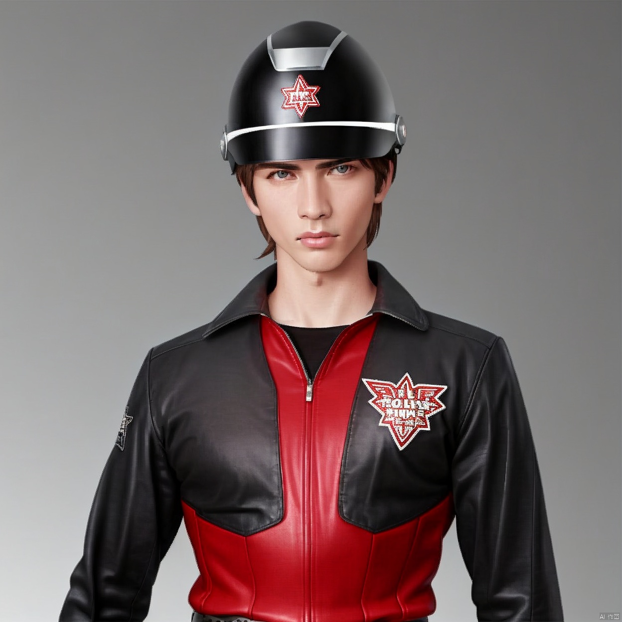 (white background:1.2),looking at viewer,(SOLO:1.4),outline,simple background,upper body, cowboy shot,looking at viewer,,outline,
(((arms at side))), 
collar, choker,belt,boots,emblem,military uniform,logo,pants,armor,uniform,bodysuit,choker,belt pouch, jacket, collar, helmet, gloves, fingerless gloves, belt, logo,, belt, 
