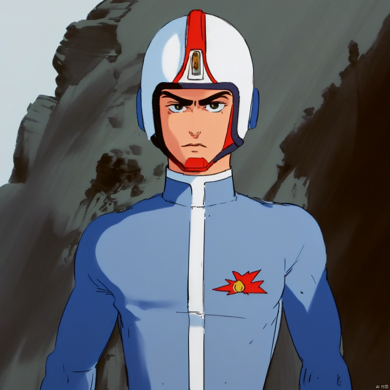 (white background:1.2),looking at viewer,(SOLO:1.4),outline,simple background,upper body, cowboy shot,looking at viewer,,outline,
(((arms at side))), 
collar, choker,belt,boots,emblem,military uniform,logo,pants,armor,uniform,bodysuit,choker,belt pouch, jacket, collar, helmet, gloves, fingerless gloves, belt, logo,1boy, belt, 
