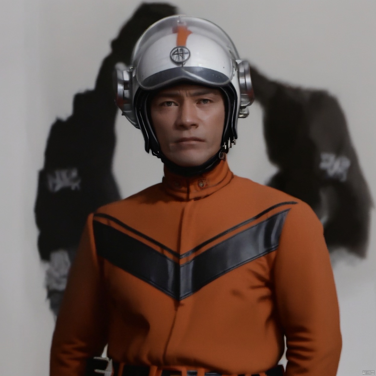 (white background:1.2),looking at viewer,(SOLO:1.4),outline,simple background,upper body, cowboy shot,looking at viewer,,outline,
(((arms at side))), 
collar, choker,belt,boots,emblem,military uniform,logo,pants,armor,uniform,bodysuit,choker,belt pouch, jacket, collar, helmet, gloves, fingerless gloves, belt, logo,1boy, belt