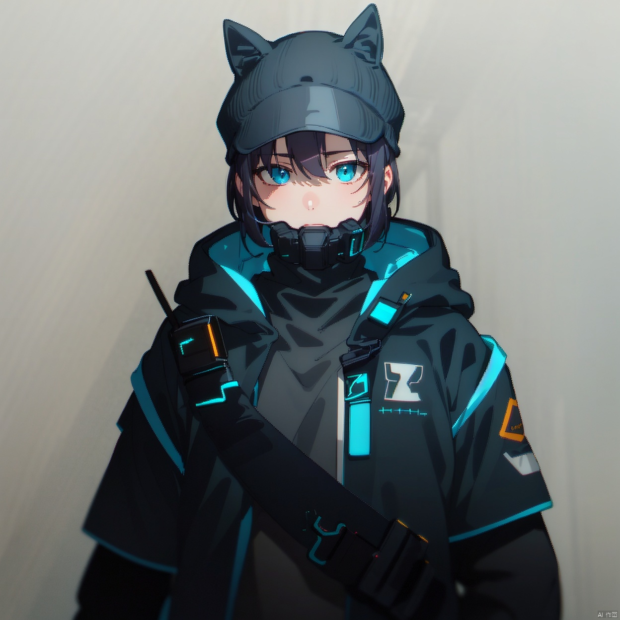 (white background:1.2),looking at viewer,(SOLO:1.4),outline,simple background,upper body, cowboy shot,looking at viewer,,outline,
(((arms at side))),
logo, military uniform, military, uniform, sneakers,arm wrap, long sleeves, backpack, police uniform, armor, official alternate costume, black pants, black jacket,black coat, pants, black gloves, arm wrap, gloves, fingerless gloves, jacket, hooded jacket,bandages, hat, bag