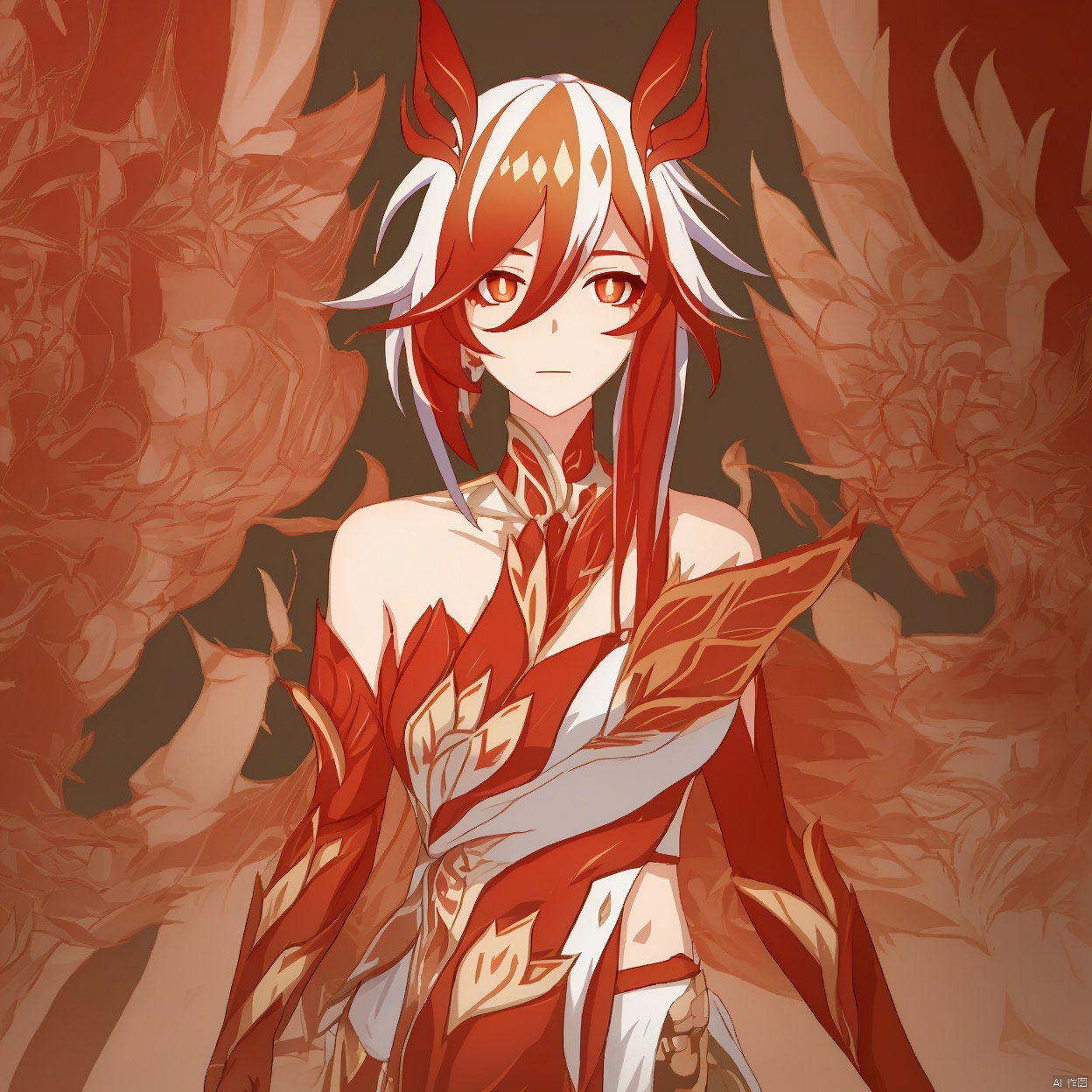 (masterpiece:1.3), (the best quality:1.2), (super fine illustrations:1.2), (Masterpiece), high quality, high detail,(white background:1.2), looking at viewer, (SOLO:1.4),outline,,simple background, messy hair, bare shoulders,gauntlets, mechanical parts, white skin, phoenix, shorts, collarbone, jewelry, twintails, eyelashes, elbow gloves,armor,red legwear,thighhighs,boots,facial mark,head wings,red gloves,two,tone hair,earrings,gloves,tassel,leotard,skirt,dress,elbow gloves,twintails,bare shoulders,tattoo,phoenix,ribbon,red ribbon,bangs,white hair,orange eyes,streaked hair,fu hua,orange hair,fiery hair,hair between eyes,multicolored hair,fiery wings,jewelry,hair ornament,gloves,hair ribbon,pattern on hair,logo,yellow pupils,diamond shaped pupils
