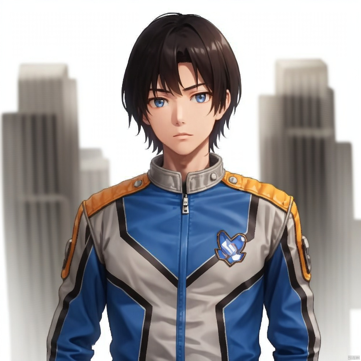 (white background:1.2),looking at viewer,(SOLO:1.4),outline,simple background,upper body, cowboy shot,looking at viewer,,outline,
(((arms at side))), 
collar, choker,belt,boots,emblem,military uniform,logo,pants,armor,uniform,bodysuit,choker,belt pouch, jacket, collar, helmet, gloves, fingerless gloves, belt, logo,1boy, belt, red jacket
