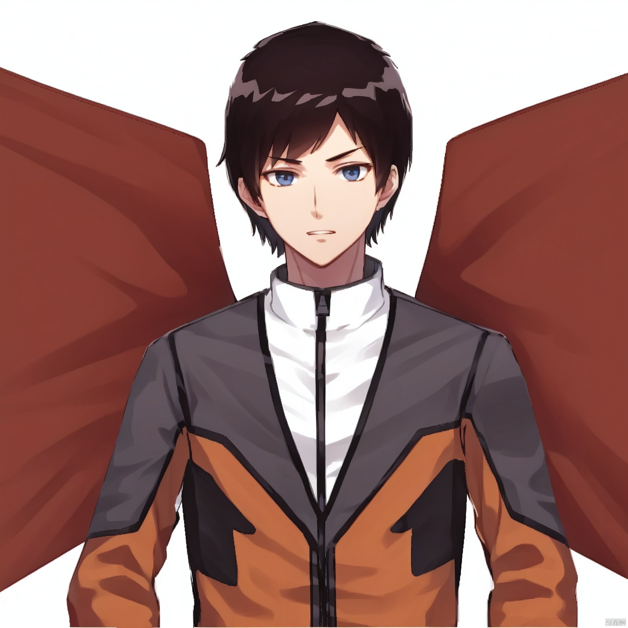 (white background:1.2),looking at viewer,(SOLO:1.4),outline,simple background,upper body, cowboy shot,looking at viewer,,outline,
(((arms at side))), 
collar, choker,belt,boots,emblem,military uniform,logo,pants,armor,uniform,bodysuit,choker,belt pouch, jacket, collar, helmet, gloves, fingerless gloves, belt, logo,1boy, belt, 
