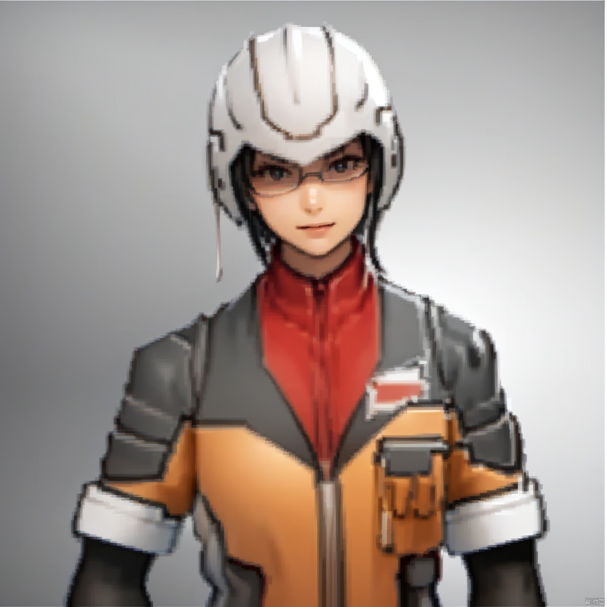 (white background:1.2),looking at viewer,(SOLO:1.4),outline,simple background,upper body, cowboy shot,looking at viewer,,outline,
(((arms at side))), collar, choker,belt,boots,emblem,military uniform,logo,pants,armor,uniform,bodysuit,choker,belt pouch, jacket, collar, helmet, gloves, fingerless gloves, belt, logo,, belt,