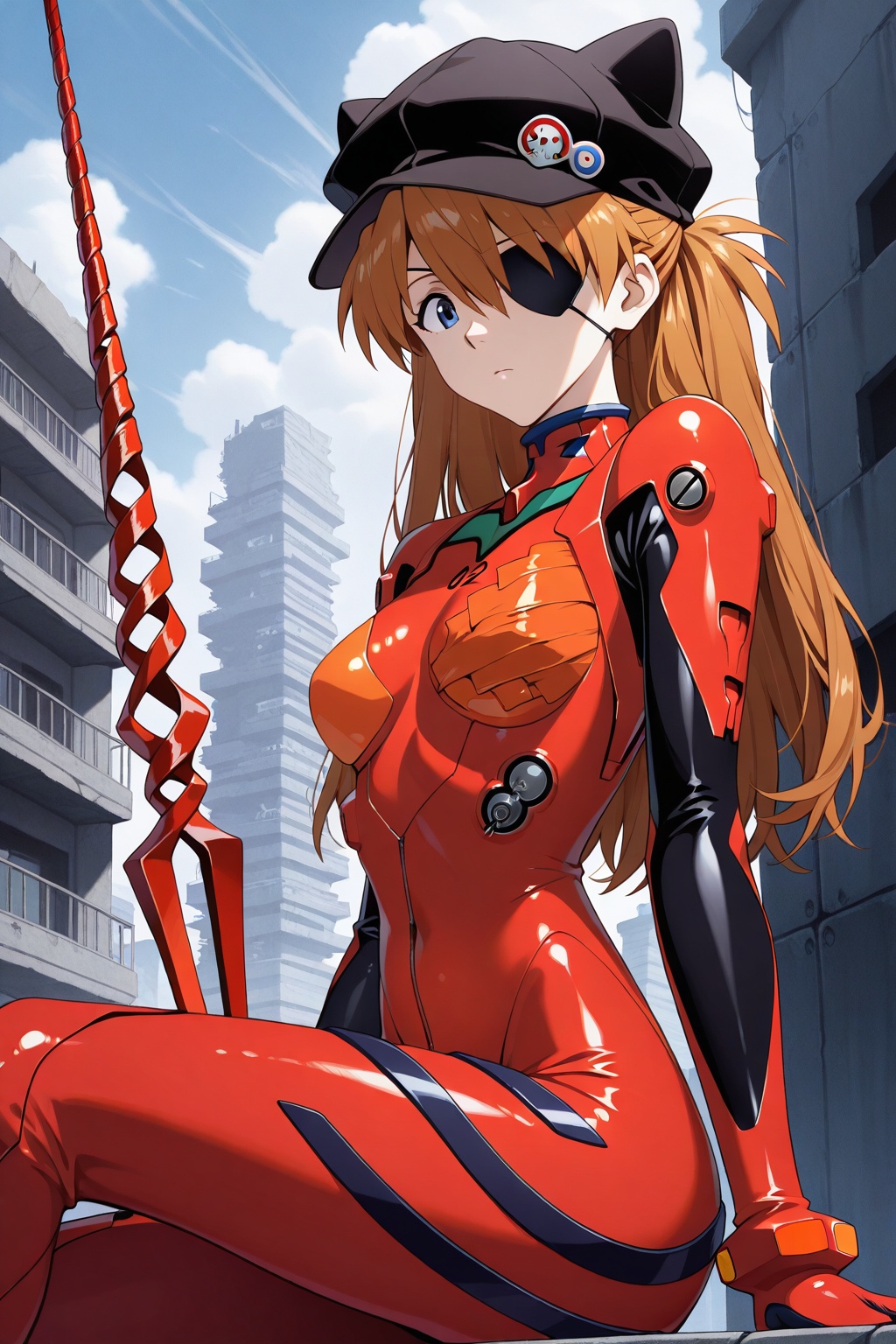 1girl,  souryuu asuka langley,  neon genesis evangelion on Tensor.Art