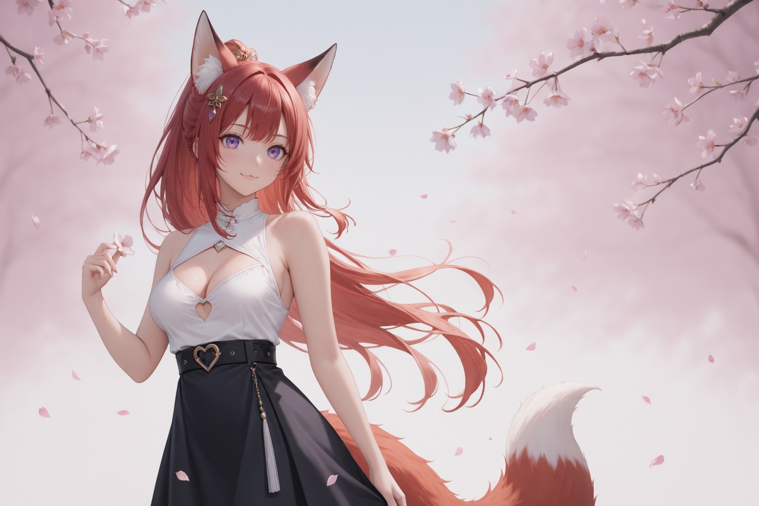 1girl,  solo,  red hair on Tensor.Art