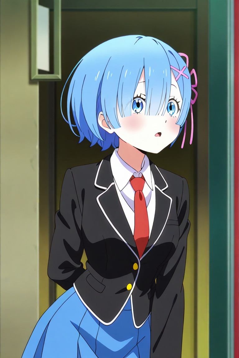 rem,  blue hair,  blue eyes on Tensor.Art