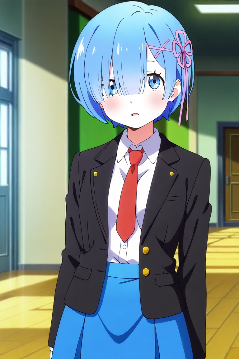 rem,  blue hair,  blue eyes on Tensor.Art