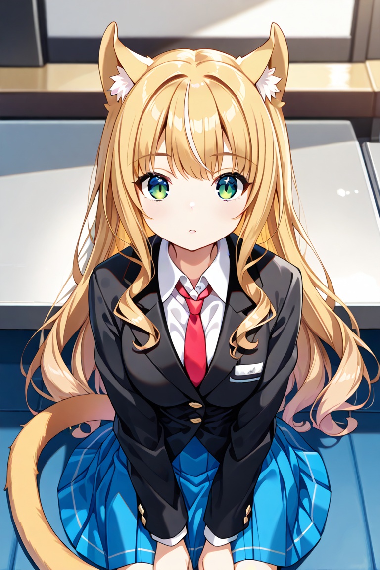 maple,  blonde hair,  bangs on Tensor.Art