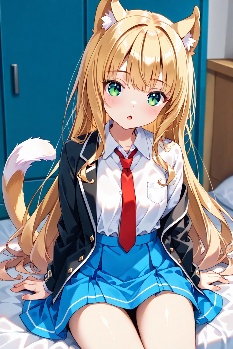 maple,  blonde hair,  bangs on Tensor.Art