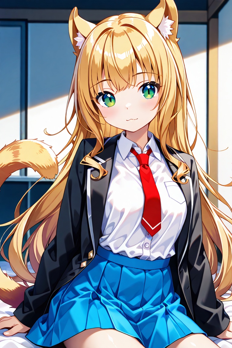 maple,  blonde hair,  bangs on Tensor.Art
