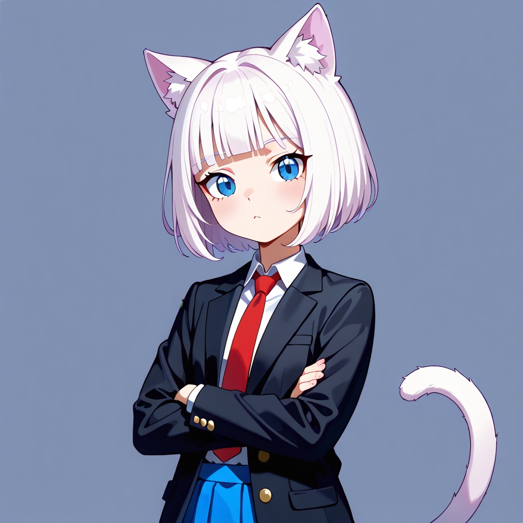 vanilla,  blue eyes,  white hair on Tensor.Art