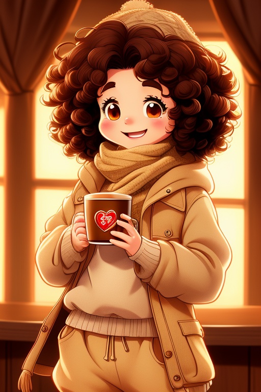 A young chibi character,  Coco,  aged 8-10 on Tensor.Art