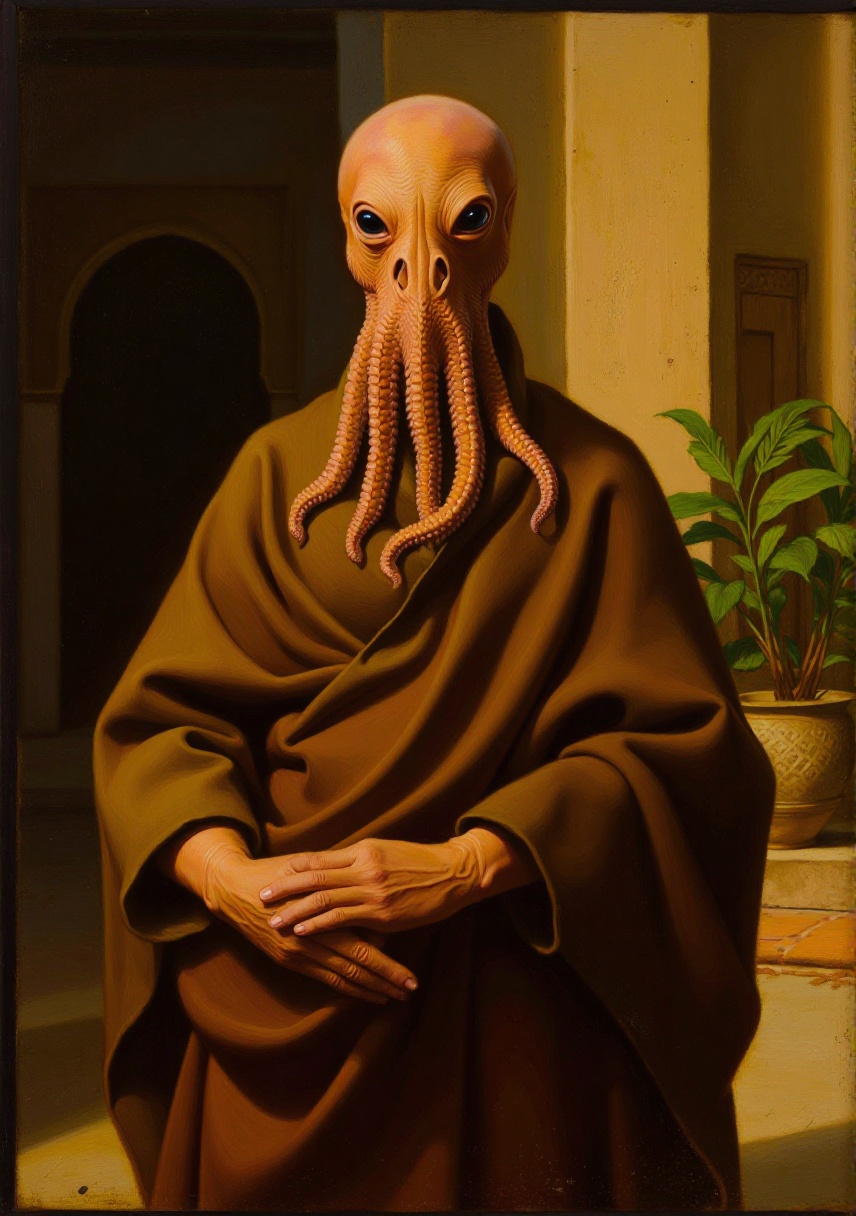 An oil painting in the style of Leonardo da Vinci,  soft sfumato shading,  subtle shadows on Tensor.Art