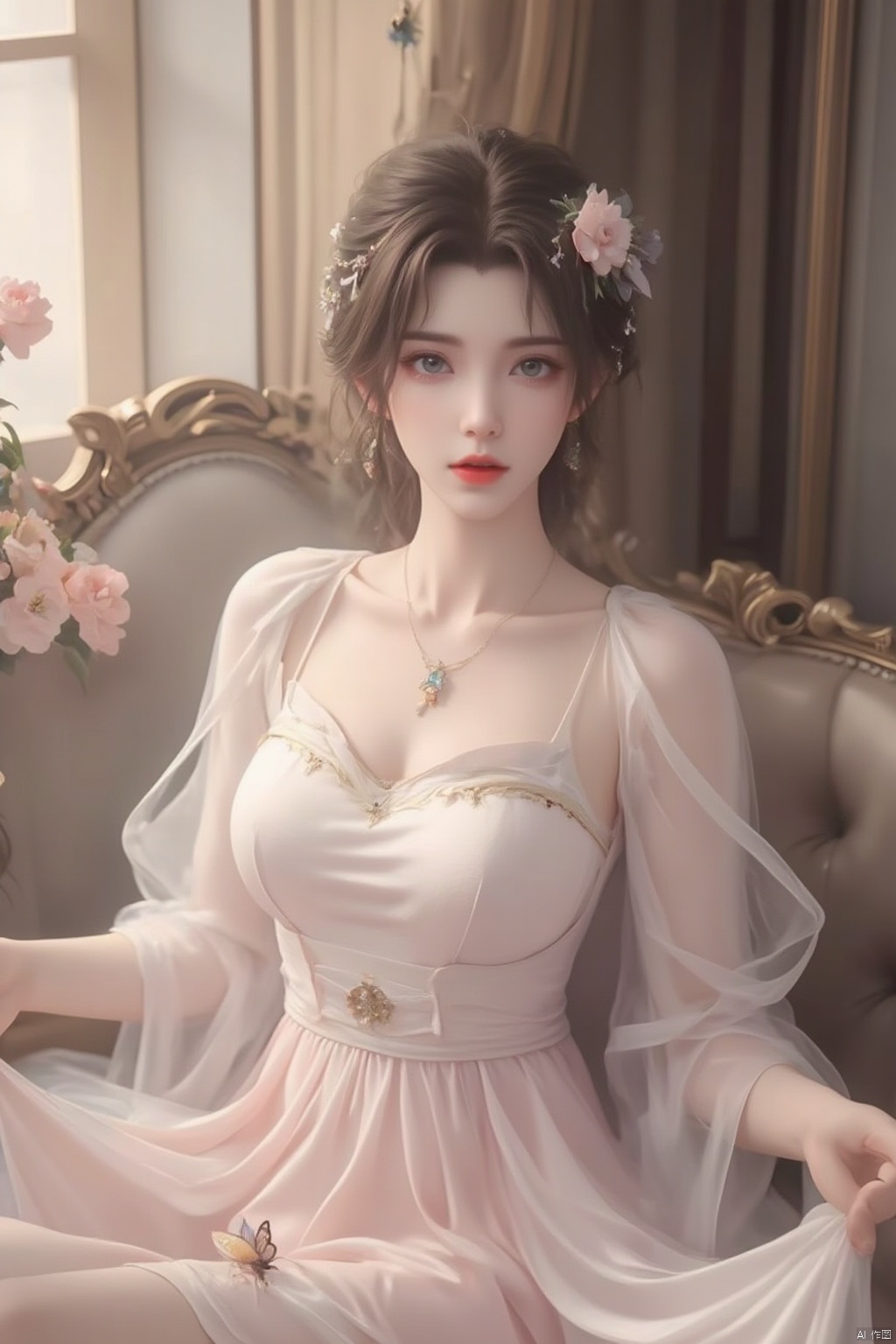 1girl,  solo,  breasts on Tensor.Art