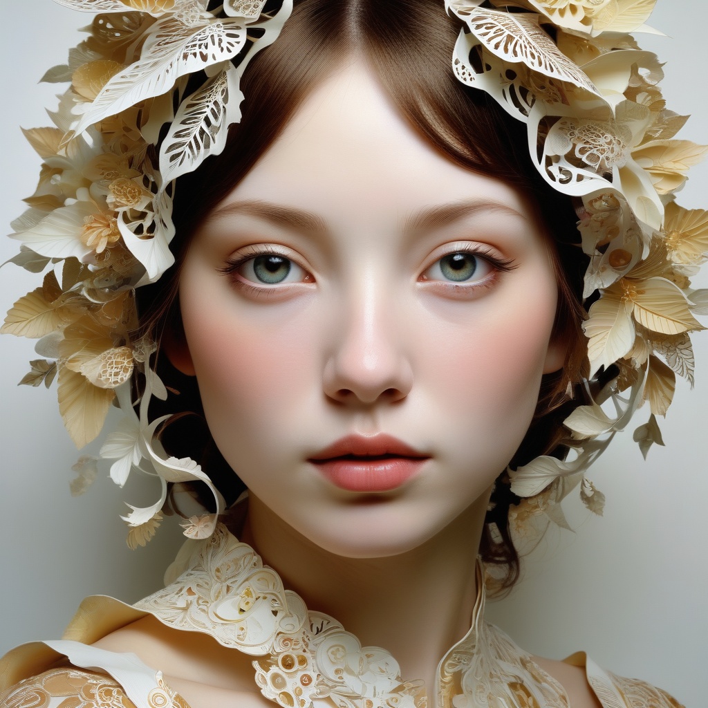 1 girl's face is Caucasian,  photography in the style of detailed hyperrealism ,  creature on Tensor.Art