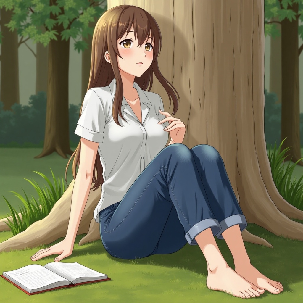 1girl,  solo,  long hair on Tensor.Art