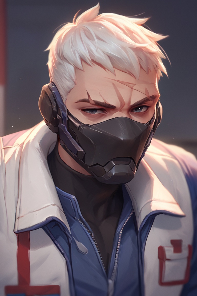 male focus,  solo,  depth of field on Tensor.Art