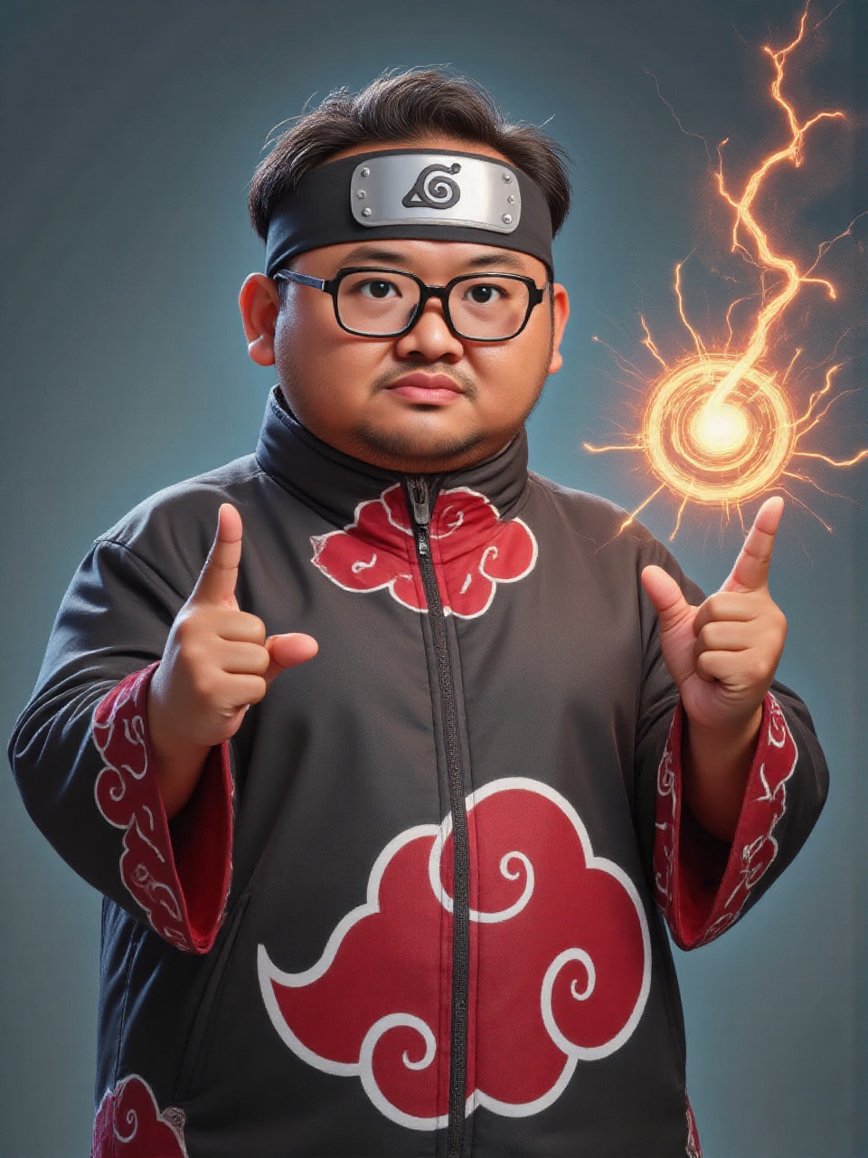 disney-pixar style potrait of plump abangkudat,  age 40 malay guy,  Rectangular glasses on Tensor.Art