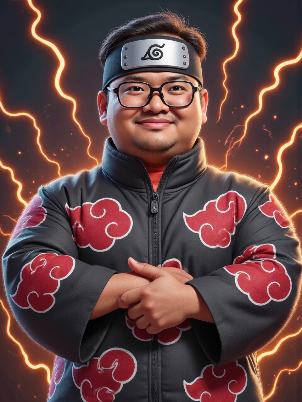 A vibrant Disney-Pixar style portrait of a plump Malay man,  abangkudat,  age 40 on Tensor.Art