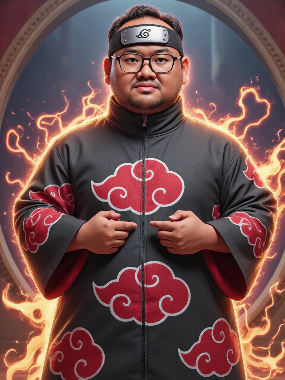 A vibrant Disney-Pixar style portrait of a plump Malay man,  abangkudat,  age 40 on Tensor.Art