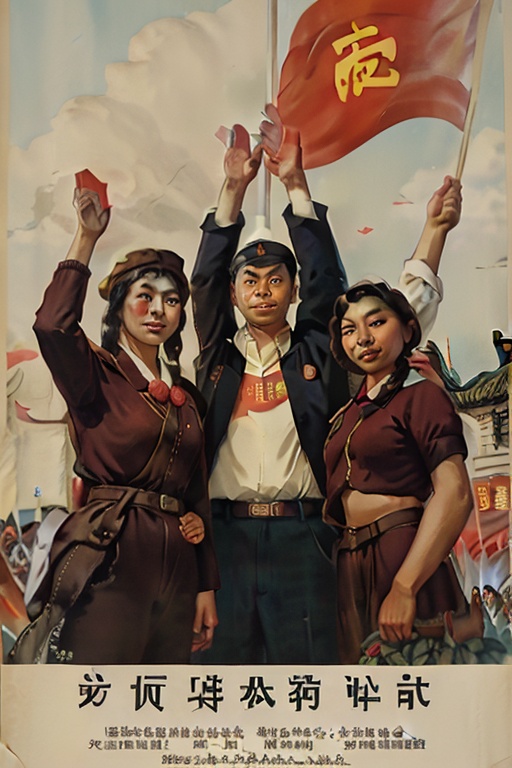 A group of three Asian individuals,  dressed in modern attire,  stand solemnly before a raised platform on Tensor.Art