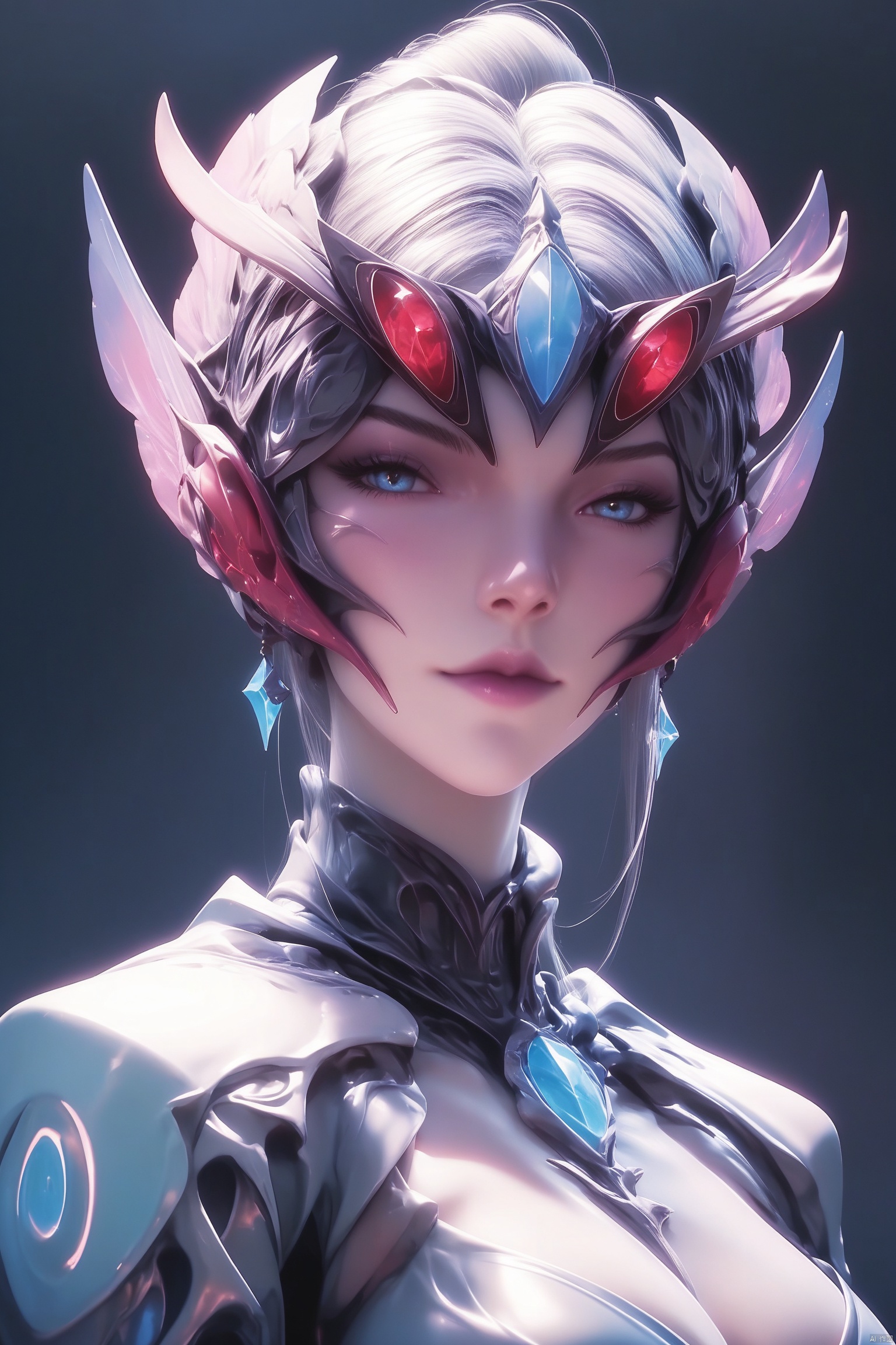 score_9, score_8_up, score_7_up,highly detailed digital,1girl, solo, looking at viewer, closed mouth, upper body, 