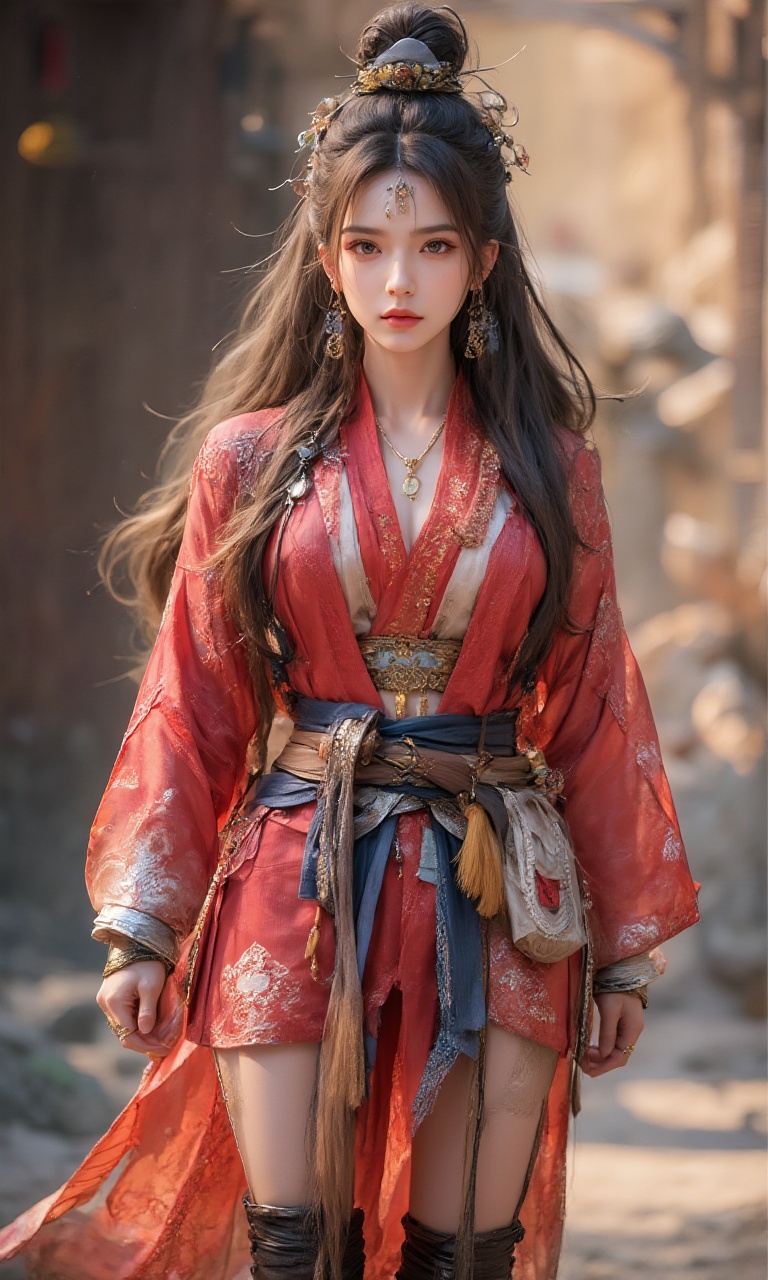 1Woman,  hip up,  martial arts on Tensor.Art
