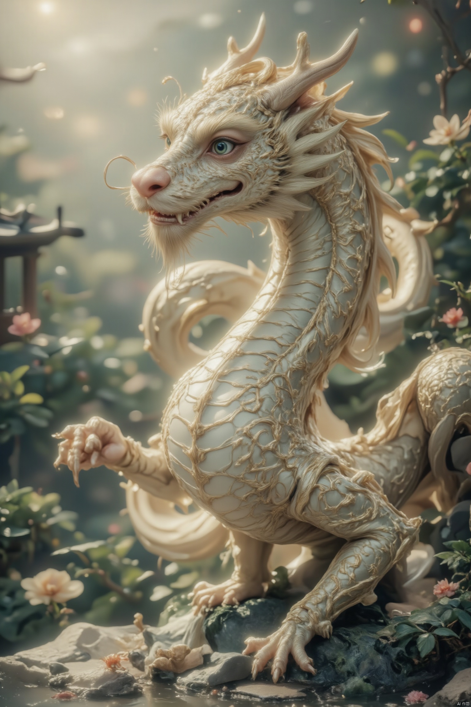 Chinese dragon,masterpiece,dest quality,five-clawed golden dragon