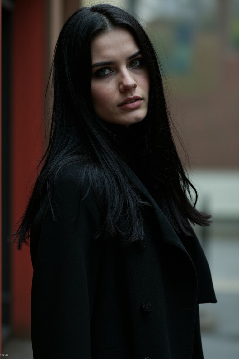 **Title:** "Fading Light, Eternal Shadow"

**Main Character:** Meet Astrid Wilder, a stunning and enigmatic young photographer with a passion for capturing the beauty in darkness. With piercing green eyes and raven-black hair, Astrid is a true artist, using her camera as an extension of her soul.

**Background:** Set against the gritty, urban backdrop of a rainy city, the film takes us on a journey through the streets, alleyways, and high-fashion boutiques that make up Astrid's world. The rain-soaked streets glisten like diamonds, reflecting the beauty and decay that lies within.

**Supporting Characters:** Joining Astrid on her journey are a cast of complex and intriguing characters, including:

* Julian Saint Clair, a brooding and handsome model with a dark past
* Lena Grant, Astrid's fiery and supportive best friend and confidante
* Victor LaGrange, a ruthless and cunning fashion mogul with a hidden agenda

**Branding Type:** "Eclipse" - a sleek and modern film brand that exudes sophistication, mystery, and high-stakes drama.

**Tagline:** "In the shadows, beauty lies in wait."

**Visual Style:** The visual style of "Fading Light, Eternal Shadow" is dark, moody, and intensely cinematic. Think "Blade Runner" meets "The Devil Wears Prada" with a dash of "La Vie en Rose" thrown in for good measure. The color palette is predominantly dark and muted, with flashes of bright color to highlight the beauty and drama of the fashion world. Think bold, striking images that leap off the screen and grab the viewer by the throat.,preidental suite,biological