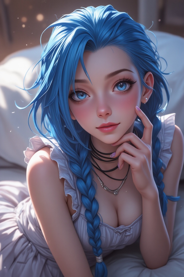 Young woman,  look at viewer,  high angle on Tensor.Art