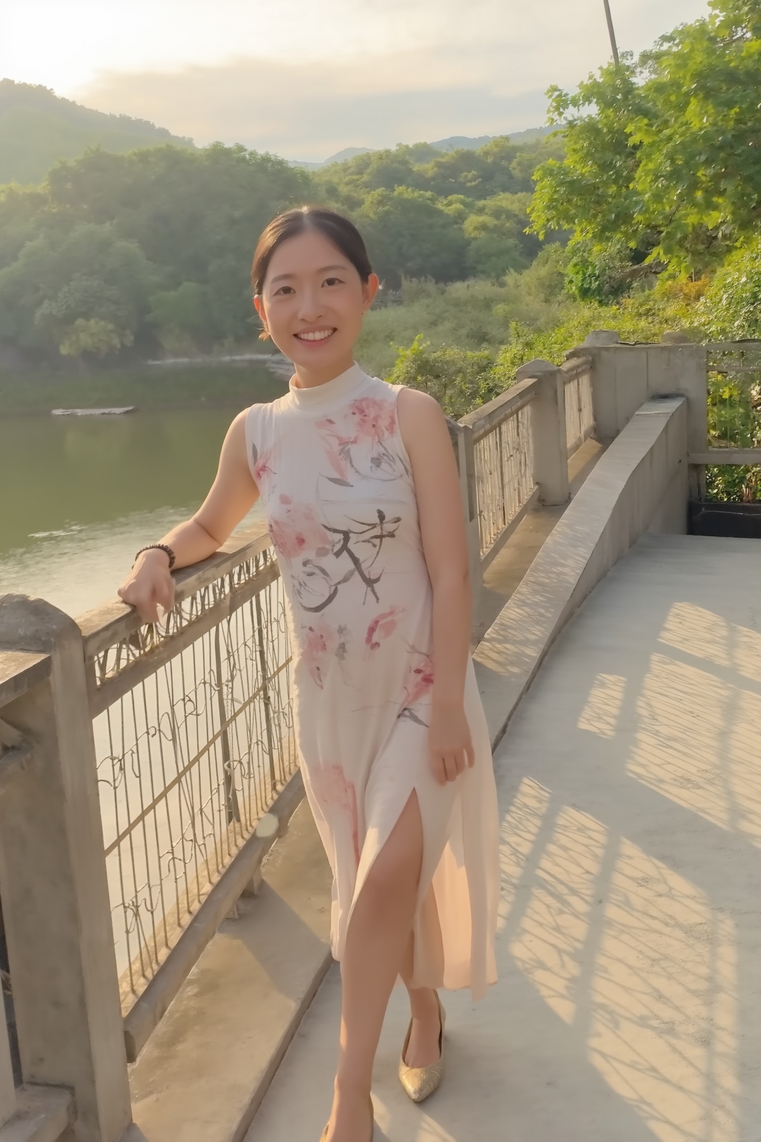 A beautiful woman in a modern,  sleeveless,  mini-length on Tensor.Art