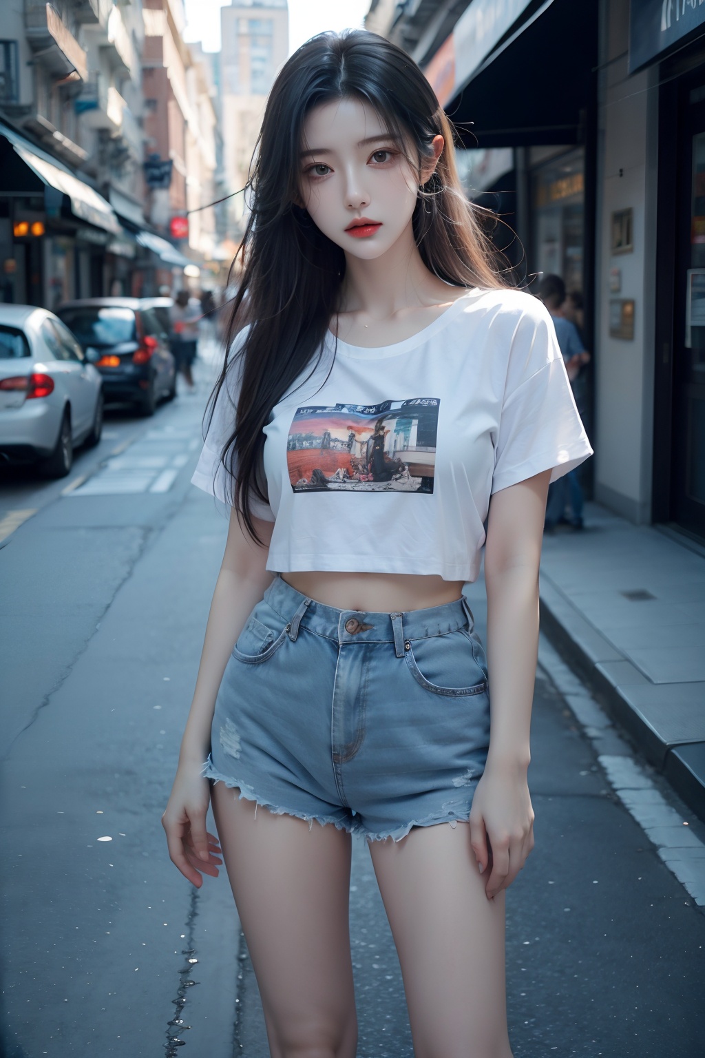 1Woman,  hip up,  street wear on Tensor.Art