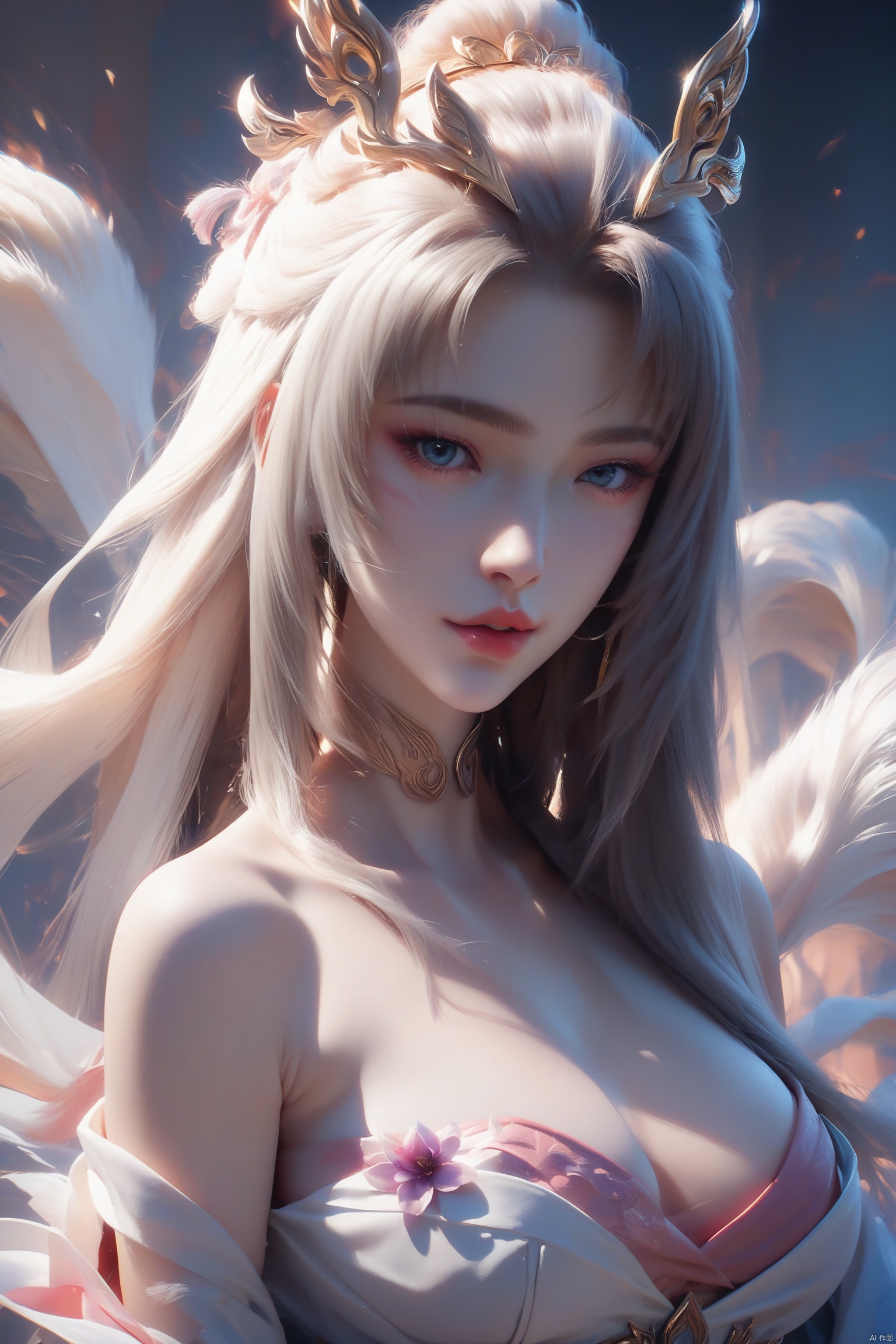 score_9, score_8_up, score_7_up,highly detailed digital,1girl, solo, long hair, breasts, looking at viewer,