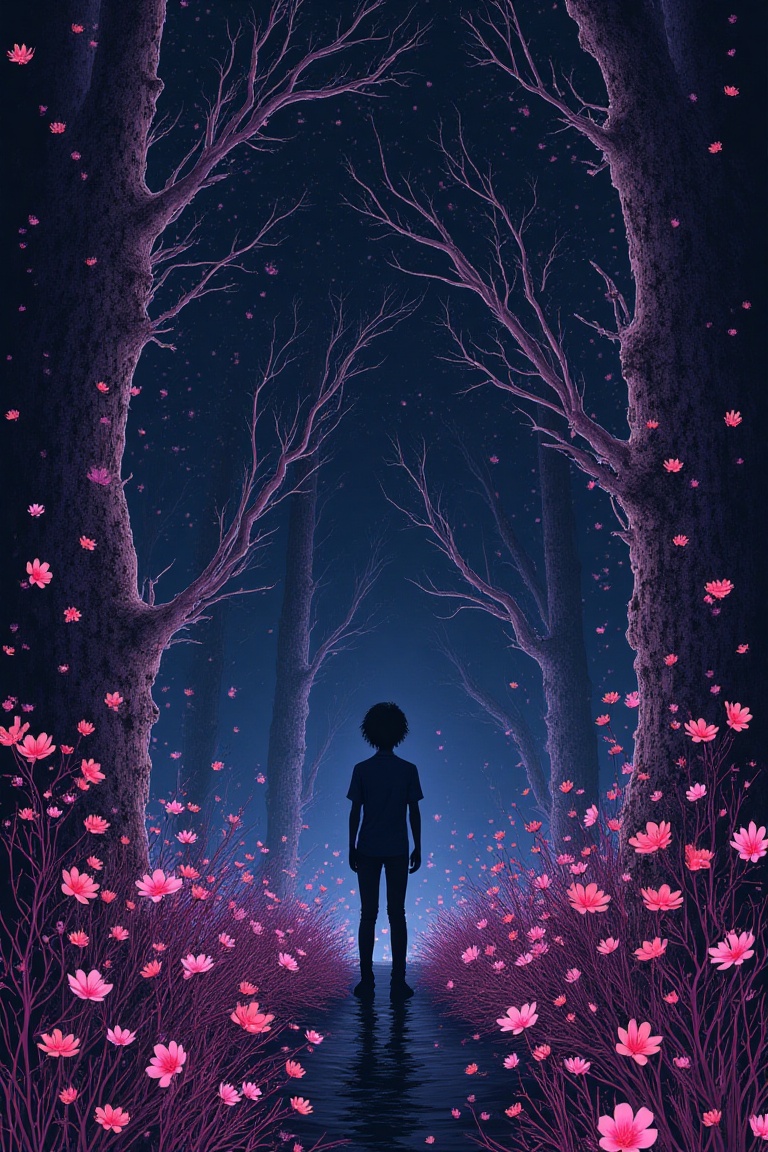 day by day| Dark background|anime style| key visual| intricate detail| highly detailed| breathtaking| vibrant| panoramic|...