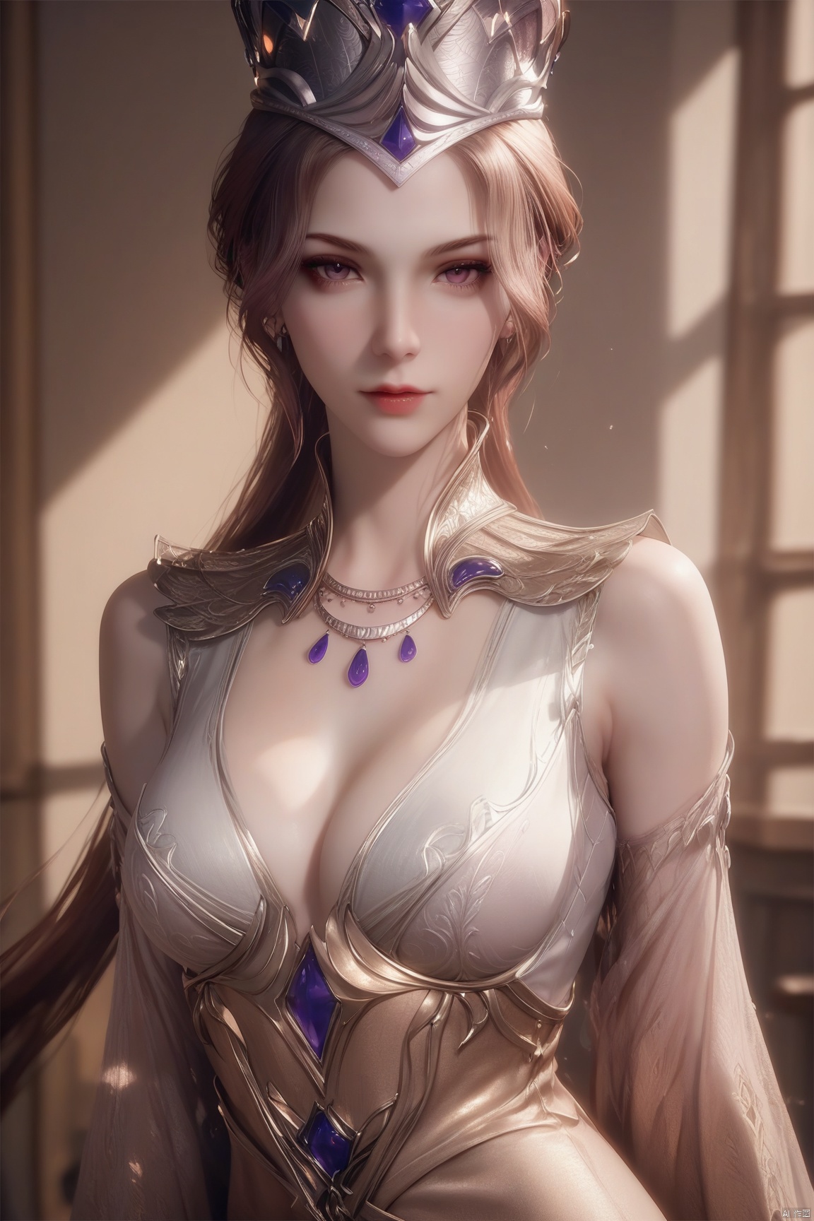 score_9, score_8_up, score_7_up,highly detailed digital,1girl, solo, long hair, breasts, up body,looking at viewer,