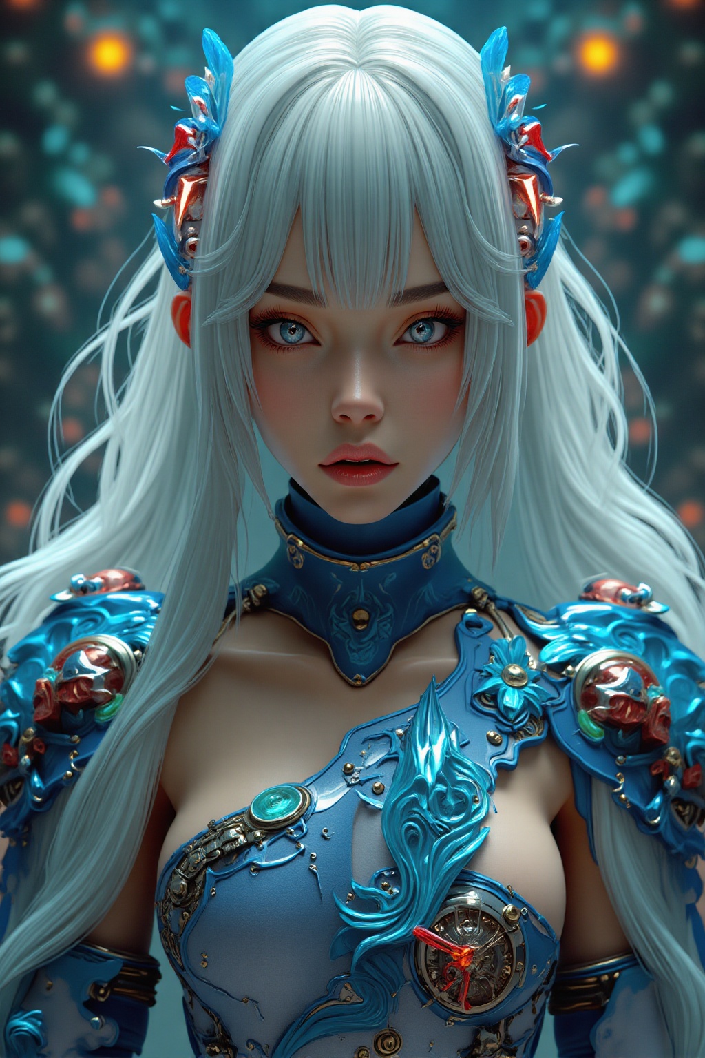 A cinematic masterpiece of photorealistic excellence,  a stunning portrait of the hubgwomen,  'hubg_beauty_girl' on Tensor...