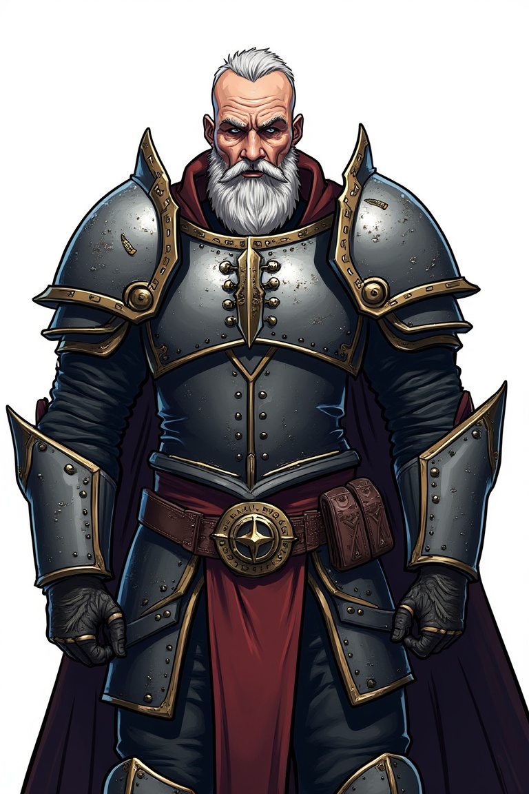 A cartoon drawing of Highly detailed and realistic fantasy character in a dramatic shot. Epic cinematic depiction of a ver...