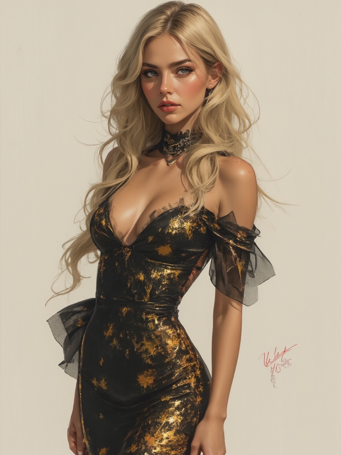 A beauty with a tall,  sexy,  and well-proportioned figure on Tensor.Art