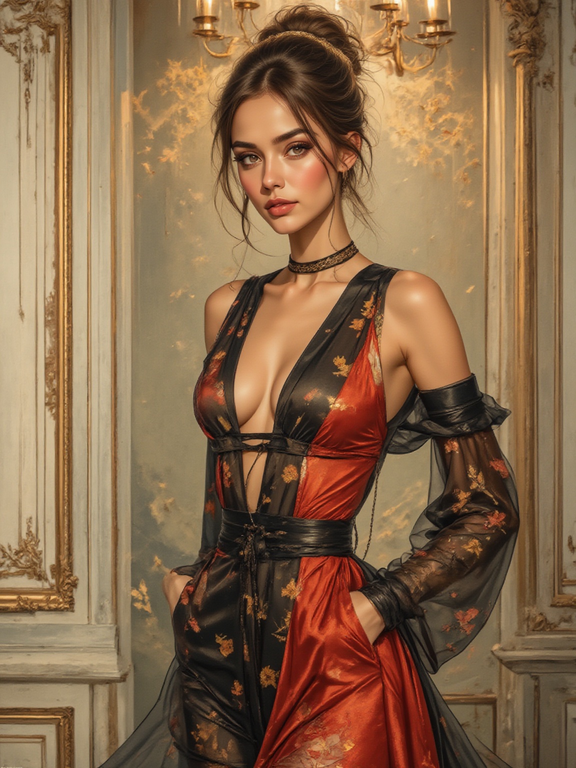 A beauty with a tall,  sexy,  and well-proportioned figure on Tensor.Art
