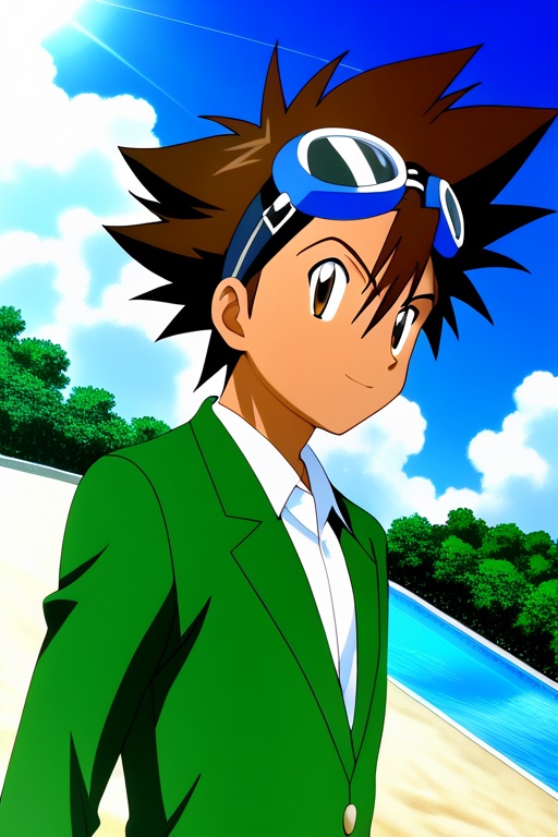 (1_guy,  1solo) digimon_adventure,  taichi_yagami on Tensor.Art