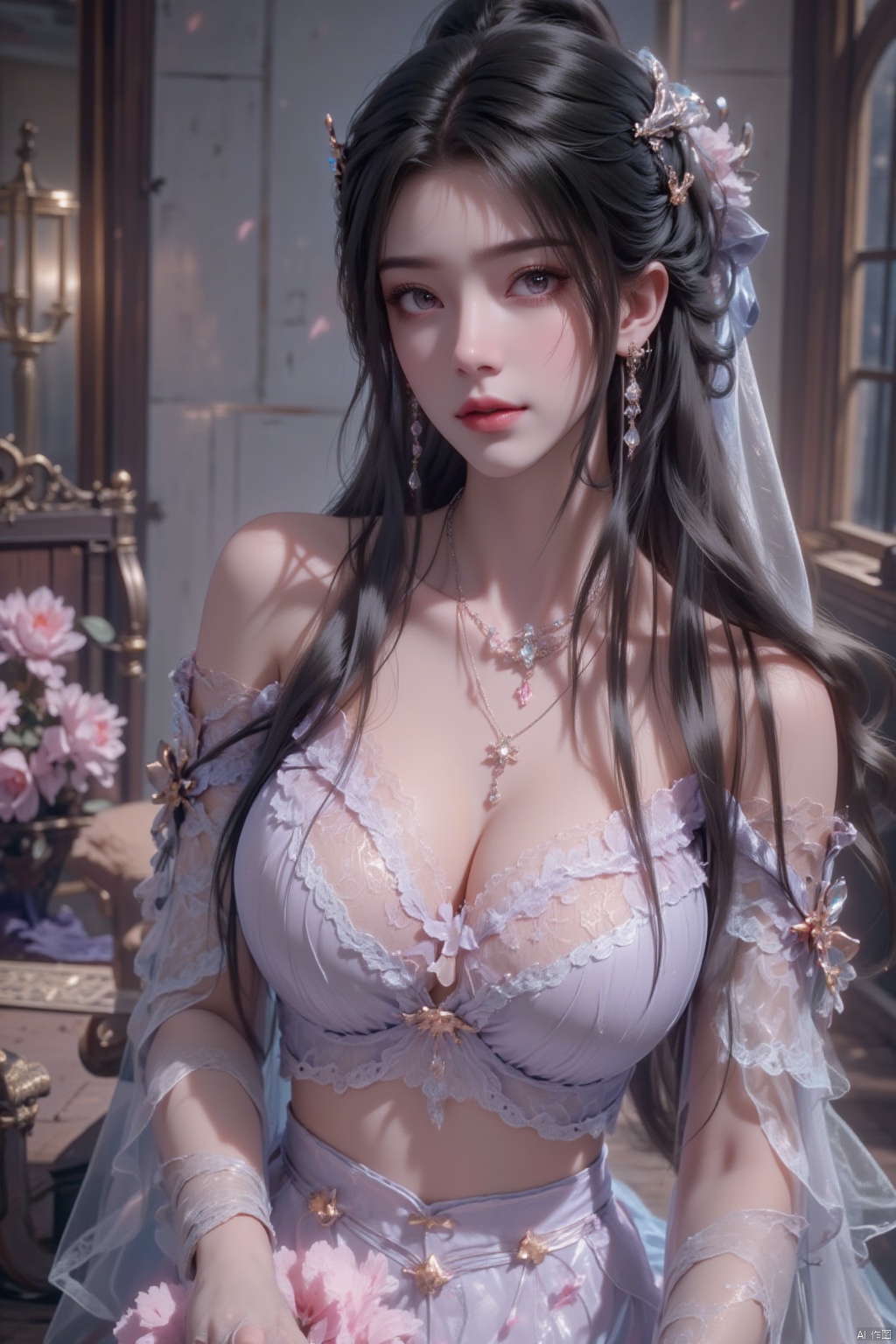 1girl,  solo,  long hair on Tensor.Art