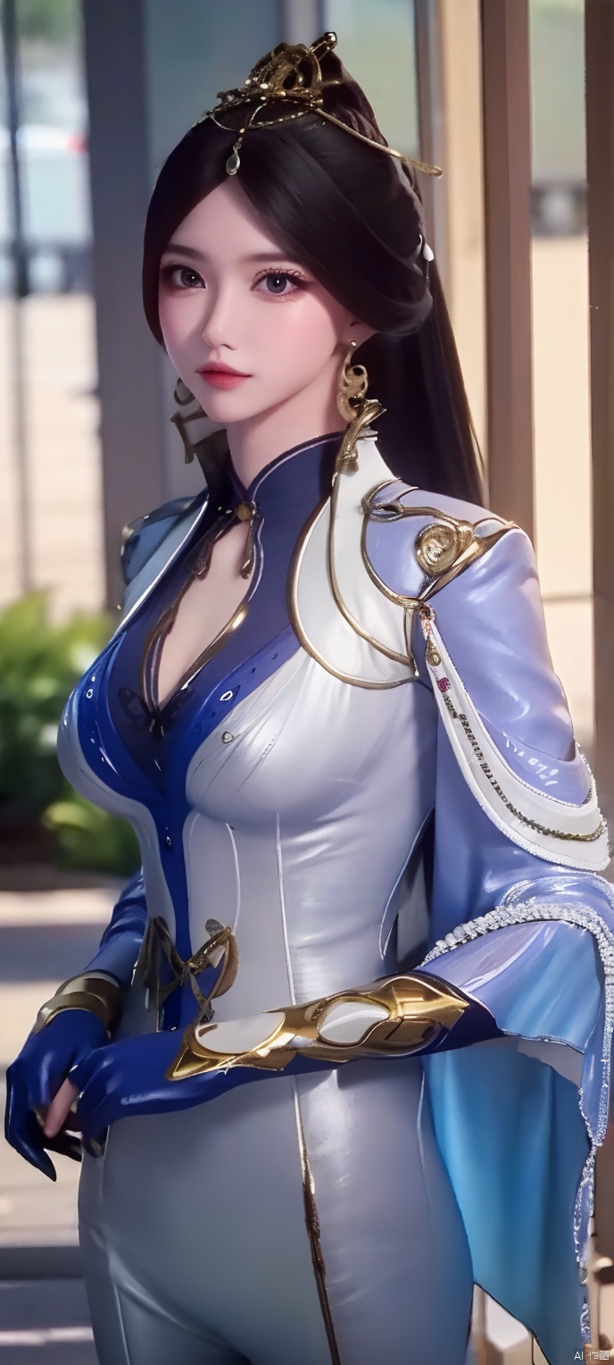 8K, best quality, photorealistic, raw photo, detailed skin, masterpiece quality, best quality, (medium_shot: 1.3), 1girl, solo, looking at viewer