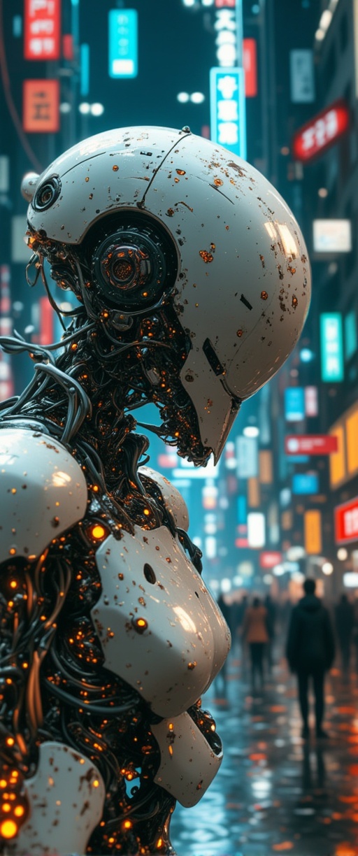 detailed cyberpunk anime image,  masterpiece,  battle robot on Tensor.Art