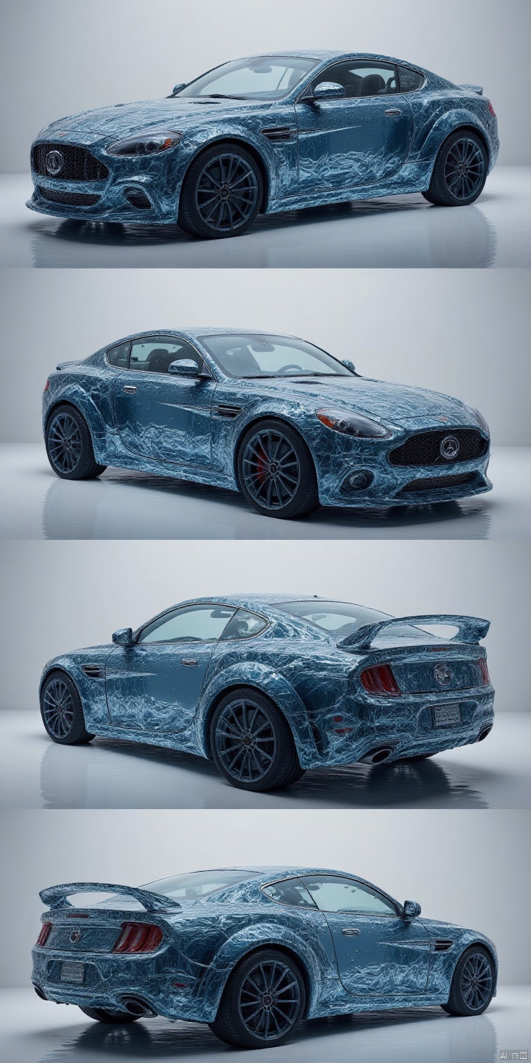 A car made from water. TRANSPARENT  MADE OUT OF CK-WTR 