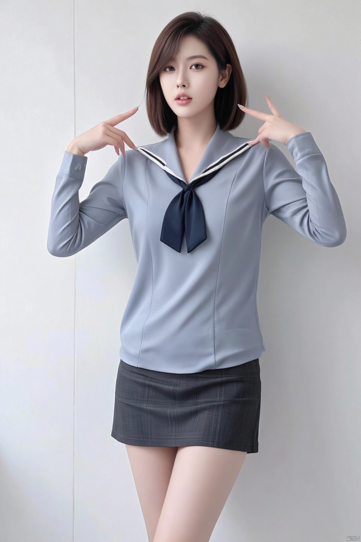 masterpiece,bestquality,realistic,8k,officialart,ultrahighres,school uniforms,1girl, Light master,plns,xkj